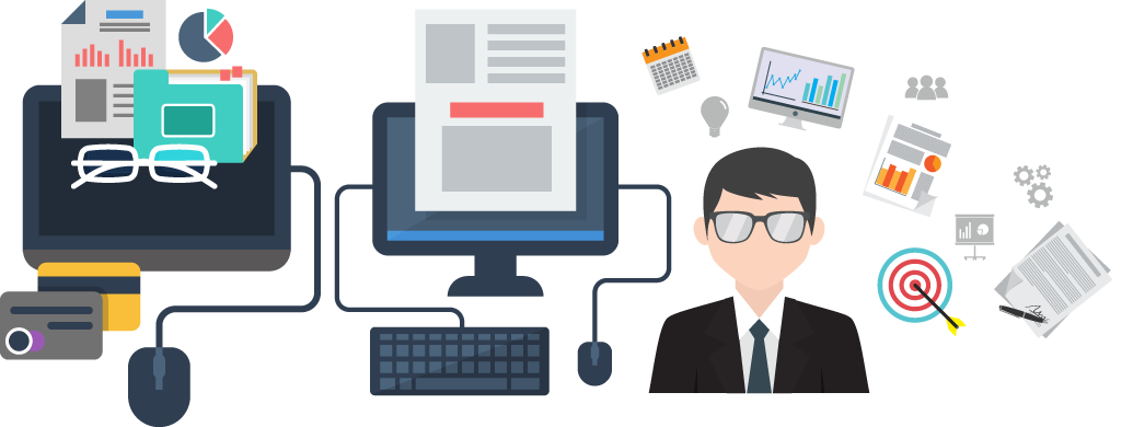 Close-up of hands of boss at workplace with laptop and hands of two females near by